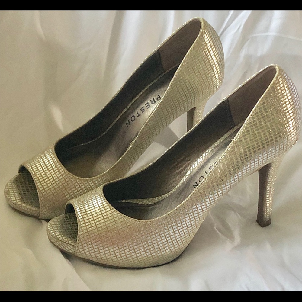 Kate Preston ‘Jacob’ dress heels - champagne color